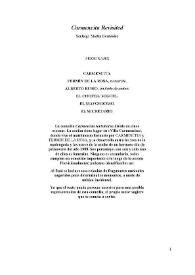 Carmencita revisited / Santiago Martín Bermúdez | Biblioteca Virtual Miguel de Cervantes