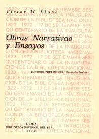 Obras narrativas y ensayos / Víctor M. Llona; estudio preliminar Estuardo Núñez | Biblioteca Virtual Miguel de Cervantes