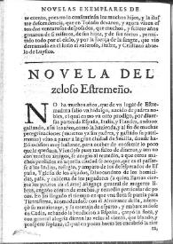 El celoso extremeño / por Miguel de Ceruantes Saauedra | Biblioteca Virtual Miguel de Cervantes