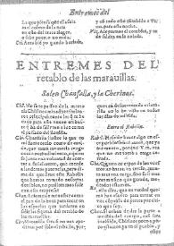 El retablo de las maravillas / Miguel de Cervantes Saavedra; edición de Florencio Sevilla Arroyo | Biblioteca Virtual Miguel de Cervantes