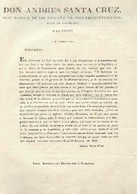 A la Nación [Proclama a los peruanos] / Andrés Santa Cruz | Biblioteca Virtual Miguel de Cervantes