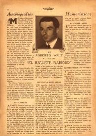 Autobiografías humorísticas de Roberto Arlt | Biblioteca Virtual Miguel de Cervantes