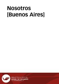 Nosotros [Buenos Aires] | Biblioteca Virtual Miguel de Cervantes
