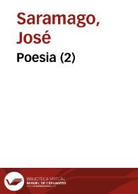 Poesia (2) / José Saramago | Biblioteca Virtual Miguel de Cervantes