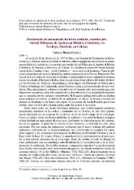 Declaración de monumento histórico-artístico, carácter provincial. Dólmenes de Ageitos, en Ribeira; Cabaleiros, en Tordoya; Dombate, en Cabana / Antonio Blanco Freijeiro | Biblioteca Virtual Miguel de Cervantes