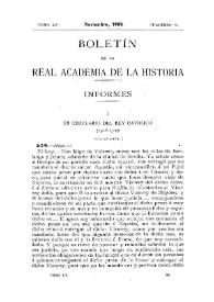 Un cedulario del Rey Católico (1508-1509). [Continuación V] / Antonio Rodríguez Villa | Biblioteca Virtual Miguel de Cervantes