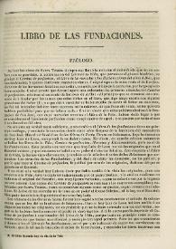 Libro de las Fundaciones | Biblioteca Virtual Miguel de Cervantes