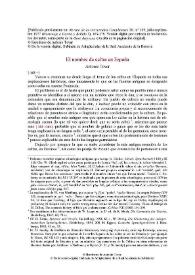 El nombre de celtas en España / Antonio Tovar | Biblioteca Virtual Miguel de Cervantes