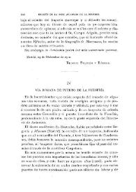 Vía romana del Puerto de Fuenfría / Antonio Blázquez | Biblioteca Virtual Miguel de Cervantes