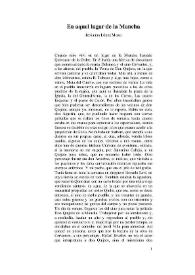 En aquel lugar de la Mancha / Jerónimo López Mozo | Biblioteca Virtual Miguel de Cervantes