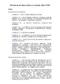 Historia de las ideas estéticas en España. Introducción al siglo XIX (I. Alemania, II. Inglaterra) / Marcelino Menéndez y Pelayo ; edición revisada y compulsada por Enrique Sánchez Reyes | Biblioteca Virtual Miguel de Cervantes