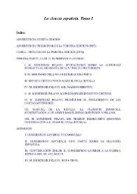 La ciencia española. Tomo 1 / Marcelino Menéndez y Pelayo ; edición preparada por Enrique Sánchez Reyes | Biblioteca Virtual Miguel de Cervantes