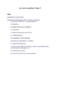 La ciencia española. Tomo 3 / Marcelino Menéndez y Pelayo ; edición preparada por Enrique Sánchez Reyes | Biblioteca Virtual Miguel de Cervantes