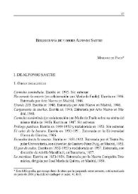 Alfonso Sastre. Bibliografía / Mariano de Paco | Biblioteca Virtual Miguel de Cervantes