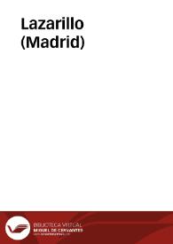 Lazarillo (Madrid) | Biblioteca Virtual Miguel de Cervantes