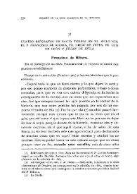 Cuatro biógrafos de Santa Teresa en el siglo XVI: El Padre Francisco de Ribera, Fr. Diego de Yepes, Fr. Luis de León y Julián de Ávila / Fidel Fita | Biblioteca Virtual Miguel de Cervantes