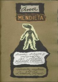 Ana Mendieta / Nancy Morejón; edición de Agustina Ponce; diseño, dibujos y caligrafía del artista Rolando Estévez; versión inglesa de Linda Howe | Biblioteca Virtual Miguel de Cervantes