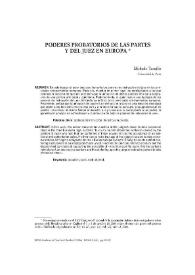 Poderes probatorios de las partes y del juez en Europa / Michele Taruffo | Biblioteca Virtual Miguel de Cervantes