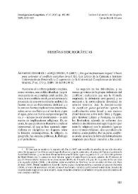 Investigaciones geográficas, nº 43. Reseñas Bibliográficas | Biblioteca Virtual Miguel de Cervantes