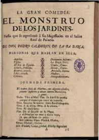 El monstruo de los jardines | Biblioteca Virtual Miguel de Cervantes