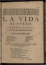La vida es sueño / Pedro Calderón de la Barca; edición de Evangelina Rodríguez Cuadros | Biblioteca Virtual Miguel de Cervantes