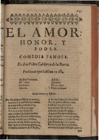 Amor, honor y poder | Biblioteca Virtual Miguel de Cervantes