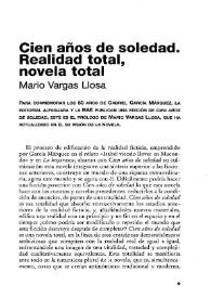 Cien años de soledad. Realidad total, novela total | Biblioteca Virtual Miguel de Cervantes