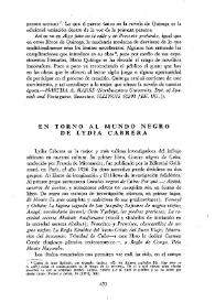 En torno al mundo negro de Lydia Cabrera / Rosario Hiriart | Biblioteca Virtual Miguel de Cervantes