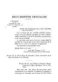 Documentos oficiales: pésames, telegramas, telefonemas, tarjetas y tarjetas postales [con motivo del fallecimiento de Fidel Fita] | Biblioteca Virtual Miguel de Cervantes