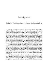 Palacio Valdés y el ecologismo decimonónico / Joaquín Fernández | Biblioteca Virtual Miguel de Cervantes
