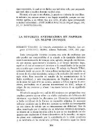 La revuelta antiespañola en Nápoles: un nuevo enfoque. Rosario Villari: "La revuelta antiespañola en Nápoles. Los orígenes (1585-1647)", Madrid, Alianza editorial, 1979, 292 págs. | Biblioteca Virtual Miguel de Cervantes