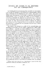 Cieza de León y el mundo de la Conquista / Nelson Martínez Díaz | Biblioteca Virtual Miguel de Cervantes