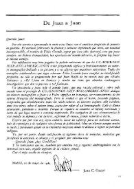 De Juan a Juan / Juan Carlos Onetti | Biblioteca Virtual Miguel de Cervantes