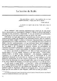 La lección de Rulfo / Augusto Roa Bastos | Biblioteca Virtual Miguel de Cervantes