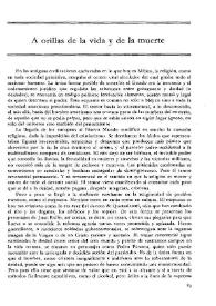 A orillas de la vida y de la muerte / Miguel Manrique | Biblioteca Virtual Miguel de Cervantes