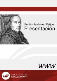 Benito Jerónimo Feijoo. Presentación | Biblioteca Virtual Miguel de Cervantes