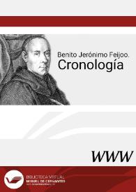 Benito Jerónimo Feijoo. Cronología | Biblioteca Virtual Miguel de Cervantes
