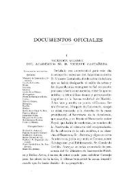 Recepción solemne del académico Sr. D. Vicente Castañeda / Juan Pérez de Guzmán y Gallo | Biblioteca Virtual Miguel de Cervantes