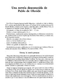 Una novela desconocida de Pablo de Olavide / Estuardo Núñez | Biblioteca Virtual Miguel de Cervantes