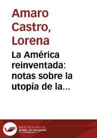 La América reinventada: notas sobre la utopía de la "civilización" en "Argirópolis" de Domingo Faustino Sarmiento / Lorena Amaro Castro | Biblioteca Virtual Miguel de Cervantes
