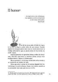 El humor / Graciela Cabal | Biblioteca Virtual Miguel de Cervantes