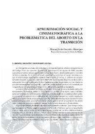 Aproximación social y cinematográfica a la problemática del aborto en la Transición | Biblioteca Virtual Miguel de Cervantes