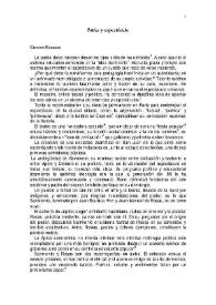 Patria y espectáculo | Biblioteca Virtual Miguel de Cervantes