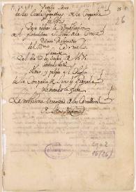 Festejo sacro de las Escuelas Granadinas de la Compañía de JHS, para celebrar la Beatificación del gloriosísimo S. Juan de la Cruz ... la tarde del dia 27 de Otubre 1675 ... | Biblioteca Virtual Miguel de Cervantes