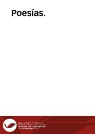 Poesías. | Biblioteca Virtual Miguel de Cervantes