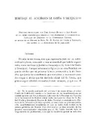 Homenaje al Académico Sr. Ureña y Smenjaud / Adolfo Bonilla y San Martín | Biblioteca Virtual Miguel de Cervantes