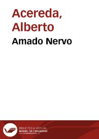 Amado Nervo | Biblioteca Virtual Miguel de Cervantes