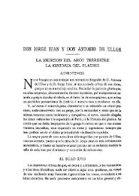 Don Jorge Juan y Don Antonio de Ulloa : La medición del arco terrestre. La historia del platino [I] / Ramón de Manjarrés | Biblioteca Virtual Miguel de Cervantes