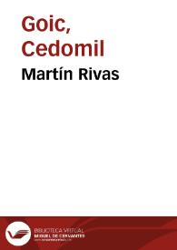 Martín Rivas | Biblioteca Virtual Miguel de Cervantes