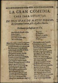 Caer para levantar / Agustín Moreto, edición crítica de Natalia Fernández Rodríguez | Biblioteca Virtual Miguel de Cervantes